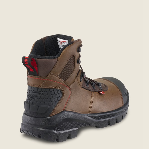 Red Wing Iş Botu Erkek - Crv™ - 6-Inch Soft Toe - Kahverengi/Siyah - 38MIHGPFR